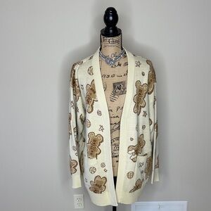 Magical Little Babes gingerbread Mickey & Minnie cardigan